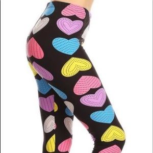 Valentines print Leggings $6 today only 2/7/21